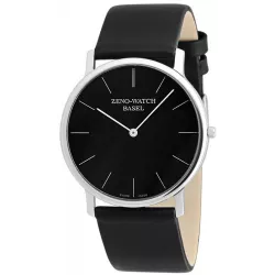 ZENO-WATCH BASEL Bauhaus XL Quartzuhr schwarz