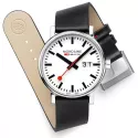 MONDAINE Evo2 40 Bahnhofsuhr Big Date Saphirglas