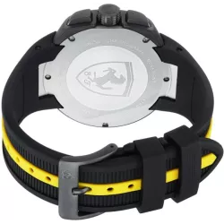 FERRARI Fast Lab Chronograph Quartzuhr schwarz-gelb