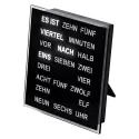 AMS Design Wortuhr Tischuhr 20cm
