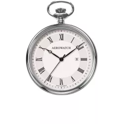 Klassik Taschenuhr Quartz Aerowatch Stahl