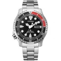 CITIZEN Promaster Diver Automatik Taucheruhr Edelstahl schwarz-rot