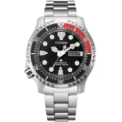 CITIZEN Promaster Diver Automatik Taucheruhr Edelstahl schwarz-rot