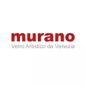 MURANO Skelettuhr Handaufzug klein Murrina Glas Carneval blau