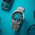 CITIZEN Tsuyosa Retro Automatik Uhr Stahl petrolgrün