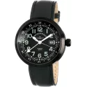 ZENO-WATCH BASEL Pilot Rondo Quartz Fliegeruhr GMT schwarz