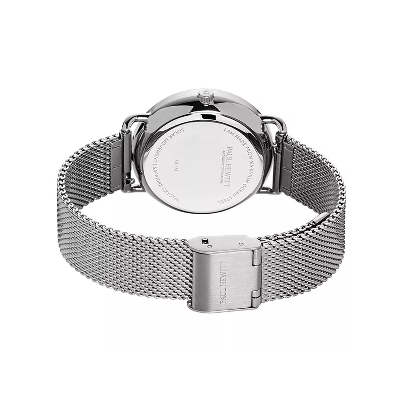 PAUL HEWITT Damenuhr Sailor 33 Solar Recy-Stahl weiss