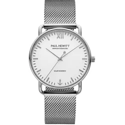 PAUL HEWITT Armbanduhr Sailor 39 Solar Edelstahl weiss