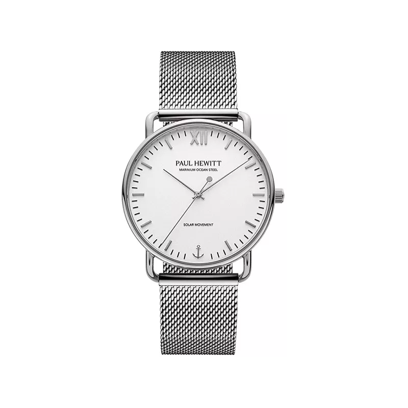 PAUL HEWITT Armbanduhr Sailor 39 Solar Recy-Stahl weiss