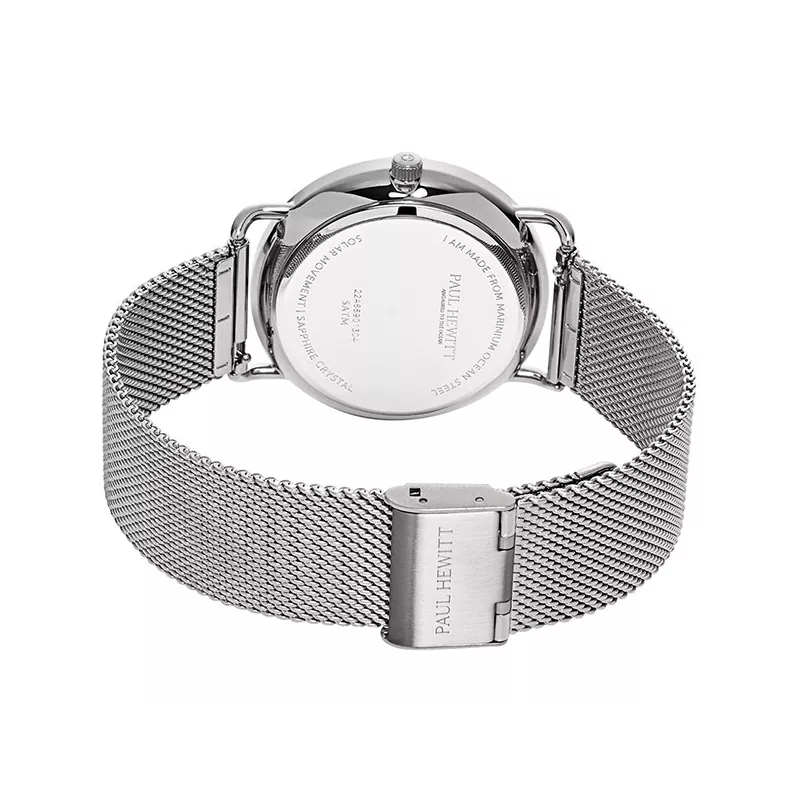PAUL HEWITT Armbanduhr Sailor 39 Solar Recy-Stahl weiss