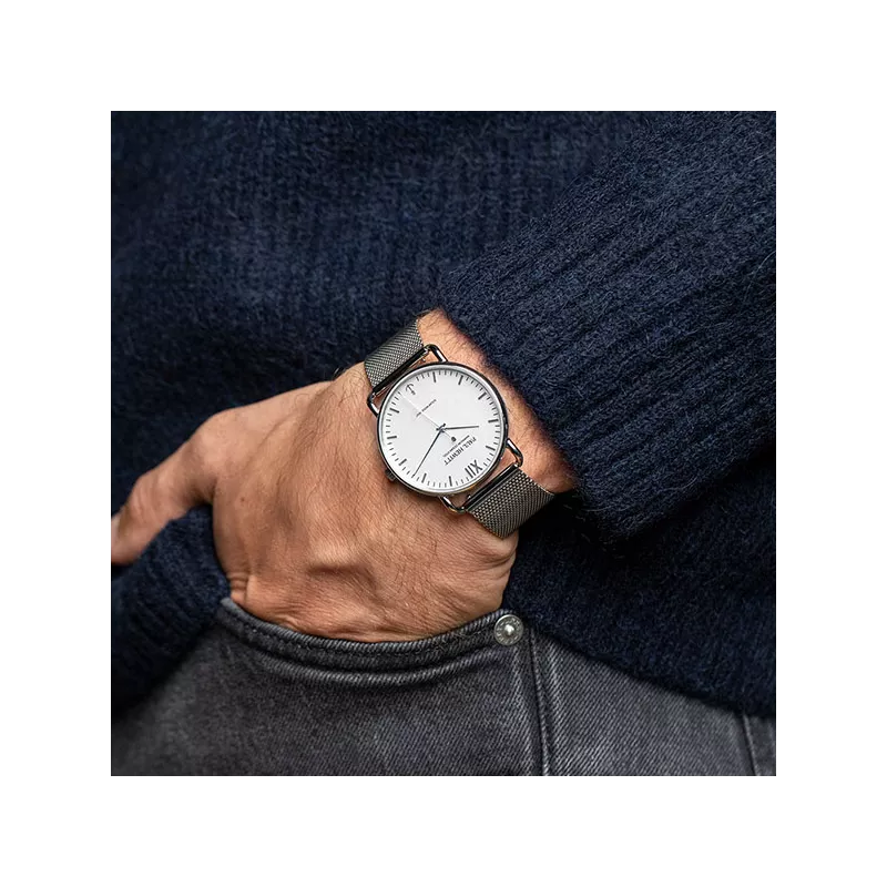 PAUL HEWITT Armbanduhr Sailor 39 Solar Recy-Stahl weiss