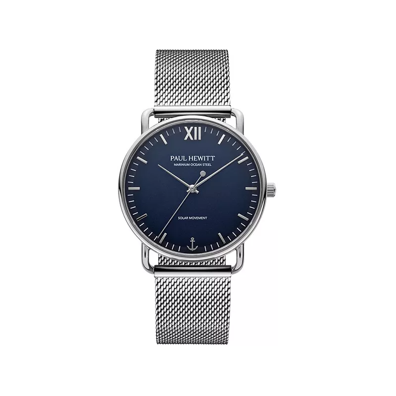 PAUL HEWITT Armbanduhr Sailor 39 Solar Recy-Stahl blau