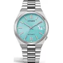CITIZEN Tsuyosa Retro Automatik Uhr Stahl eisblau