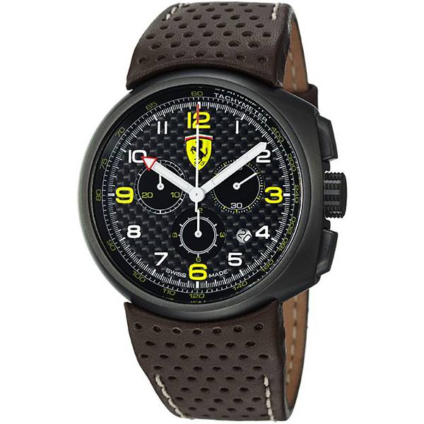 FERRARI Fast Lap Chronograph Quartzuhr schwarz, braun