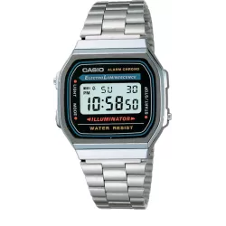 CASIO Vintage LCD Digitaluhr Iconic Illuminator silber