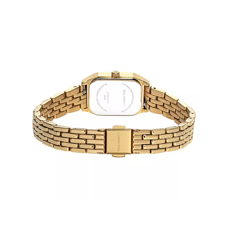 PAUL HEWITT Damenuhr Petit Soleil 20 Solar Recy-Stahl gold pearl