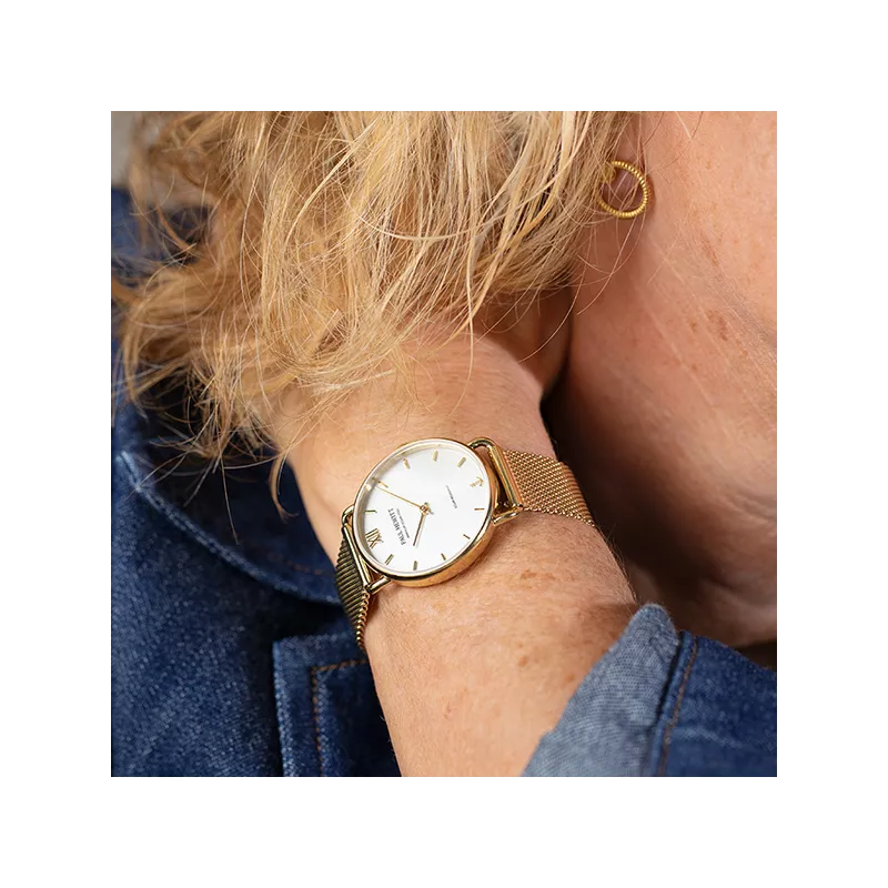 PAUL HEWITT Damenuhr Sailor 33 Solar Recy-Stahl gold