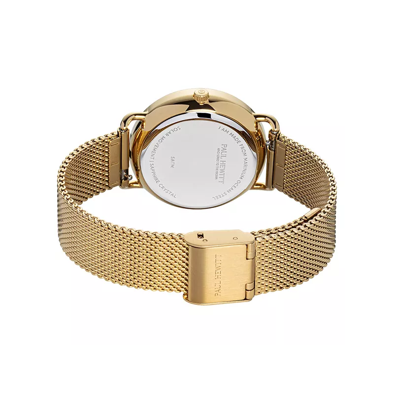PAUL HEWITT Damenuhr Sailor 33 Solar Recy-Stahl gold