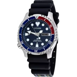 CITIZEN Promaster Diver Automatik Taucheruhr Edelstahl schwarz-blau