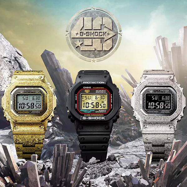 G SHOCK Digitaluhr Origin LCD Bluetooth Funk Solar gold