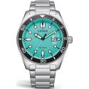 CITIZEN Promaster Eco-Drive Diver Solar Sportuhr Stahl türkis