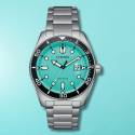 CITIZEN Promaster Eco-Drive Diver Solar Sportuhr Stahl türkis