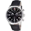 ZENO-WATCH BASEL Navigator Quartz Flieger Chrono schwarz