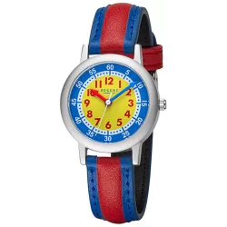 Quartz Kinderuhren Alu rot-blau