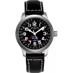 ZENO-WATCH BASEL Pilot Automatik Fliegeruhr Mondphase