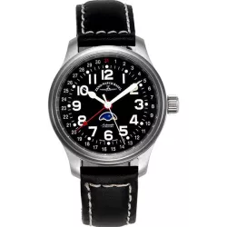 ZENO-WATCH BASEL Pilot Automatik Fliegeruhr Mondphase