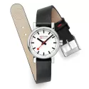 MONDAINE Evo2 26 Damen Bahnhofsuhr Petite Saphirglas