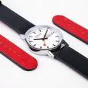 MONDAINE Classic 36 Bahnhofsuhr TagDatum
