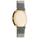 Junghans MAX BILL 33 Quartzuhr ros weiss Zahlen Leder grau