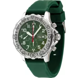 ZENO-WATCH BASEL Herkules I Automatik Sport-Chrono Edelstahl grün
