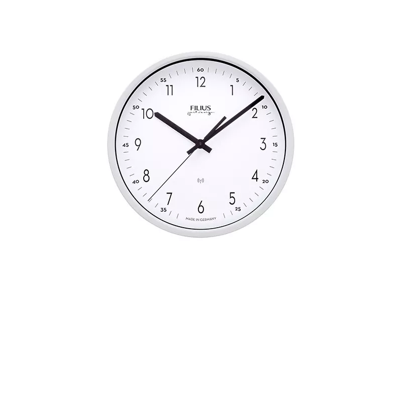 FILIUS Zeitdesign Funk-Wanduhr weiss