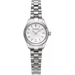 PAUL HEWITT Damenuhr Petit Soleil round 25 Solar Recy-Stahl hellgrau