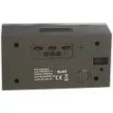 TFA Time Block LED digital Wecker/Tischuhr blau
