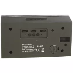 TFA Time Block LED digital Wecker/Tischuhr blau