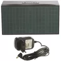 TFA Time Block LED digital Wecker/Tischuhr blau