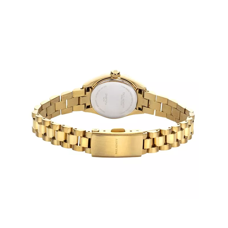 PAUL HEWITT Damenuhr Petit Soleil round 25 Solar Recy-Stahl gold pearl