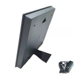 AMS Design Wortuhr Tischuhr 20cm Holzdekor