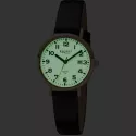 Regent Just Time: Armbanduhr mit Zahlen Leuchtzifferblatt 31mm