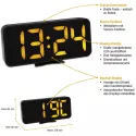 TFA LED digital Tischuhr Wecker Thermometer