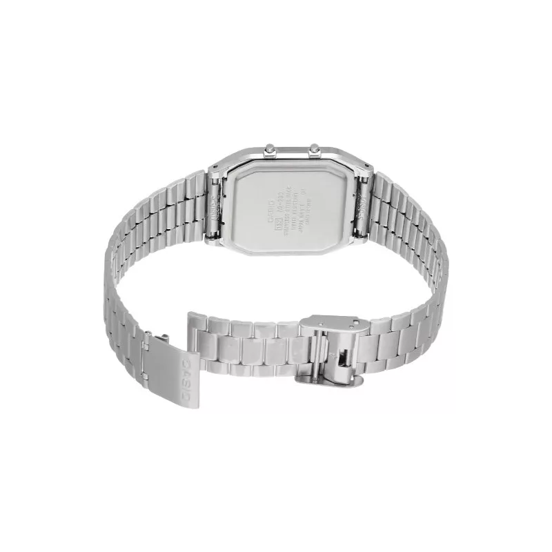 CASIO Digi-Analog Retro GMT Quartzuhr eisblau