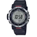 CASIO Pro Trek Funk-Solaruhr Alti-Baro-Thermo-Kompass silber