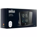 BRAUN Projektionswecker LCD-Digital Funkuhr schwarz