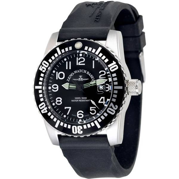 ZENO-WATCH BASEL, Airplane Diver, XL Taucheruhr Quartz