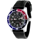 ZENO-WATCH BASEL Airplane Diver XL Taucheruhr Quartz blau-rot