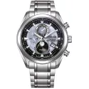 CITIZEN Tsuki-yomi Funk-Solar Mondphasenuhr Titan silber