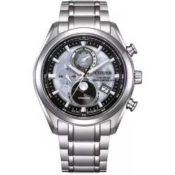 CITIZEN Tsuki-yomi Funk-Solar Mondphasenuhr Titan silber
